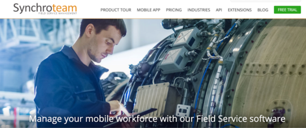 Mobile workforce with FSM software